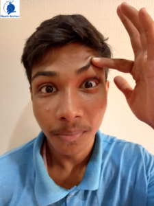 Raising your eyebrows
